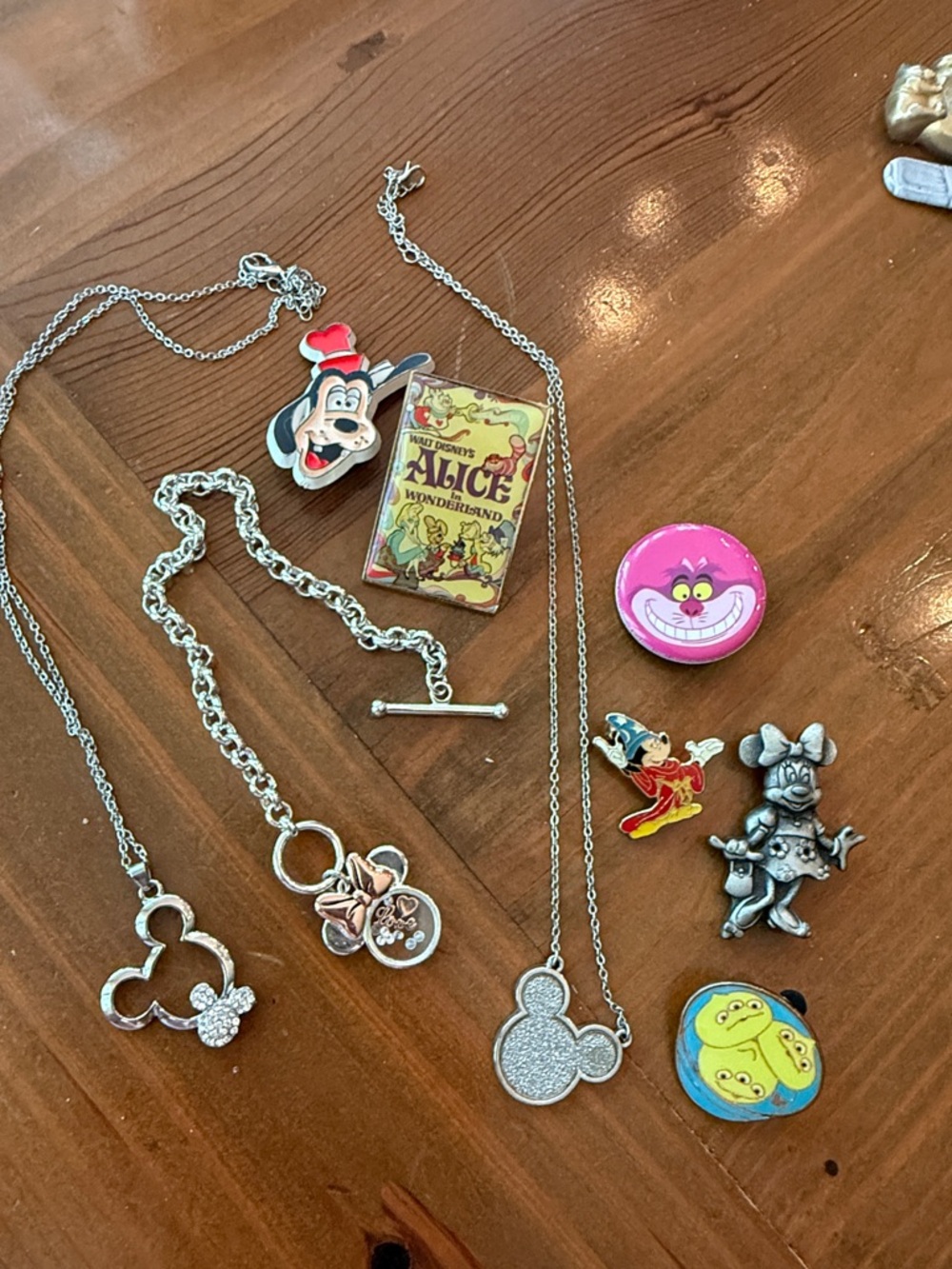 Disney bundle with necklaces, bracelets and pins